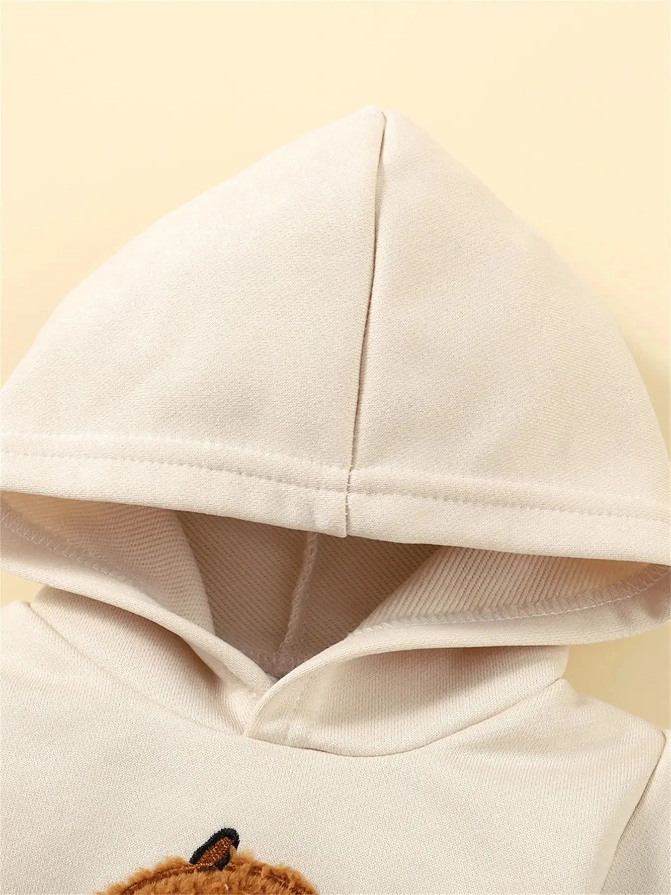 2-tlg. Winter-Set „Cozy Bear & Checks“ – Hoodie & Jogger