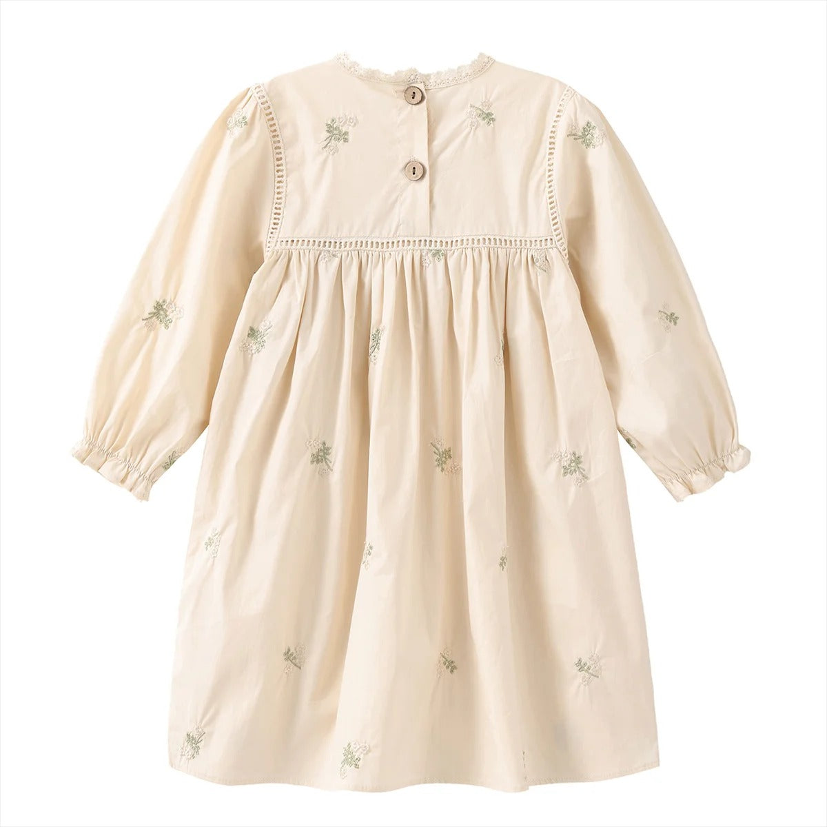Mädchen Kleid mit floraler Stickerei – elegantes Kinderkleid
