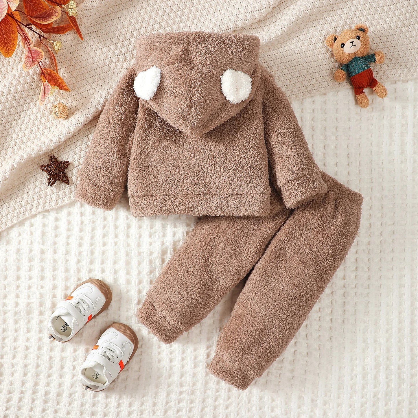 Flauschiges Fleece-Set „Kleiner Fuchs“ – 2-teiliges Kuschel-Outfit für Jungen