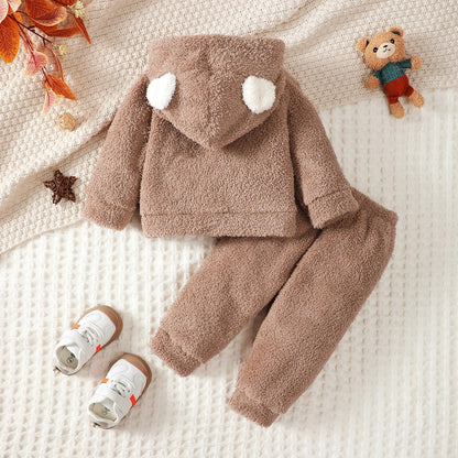 Flauschiges Fleece-Set „Kleiner Fuchs“ – 2-teiliges Kuschel-Outfit für Jungen