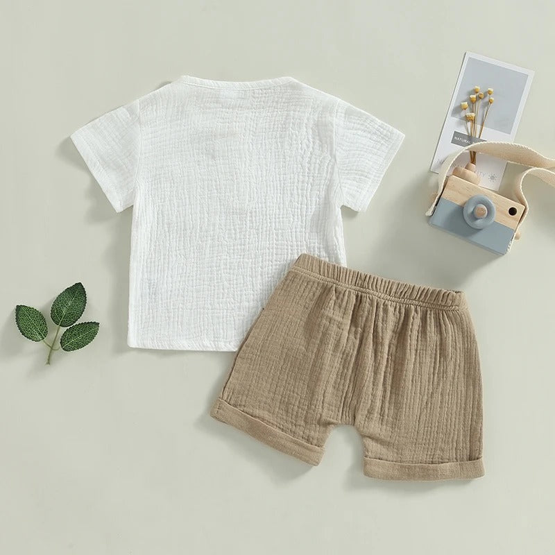 Musselin-Set „Naturtraum“ – 2-teiliges Outfit für Babys & Kleinkinder