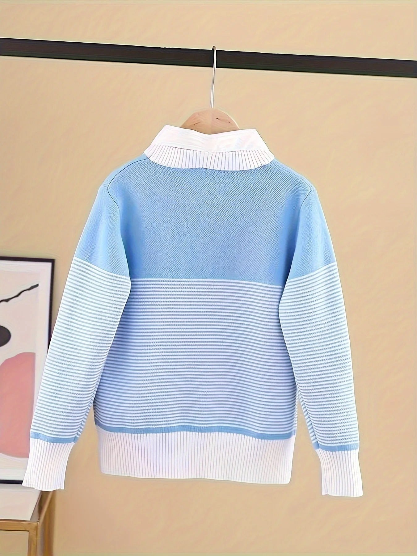 Eleganter Jungen-Pullover mit Hemdkragen – Stil & Komfort vereint