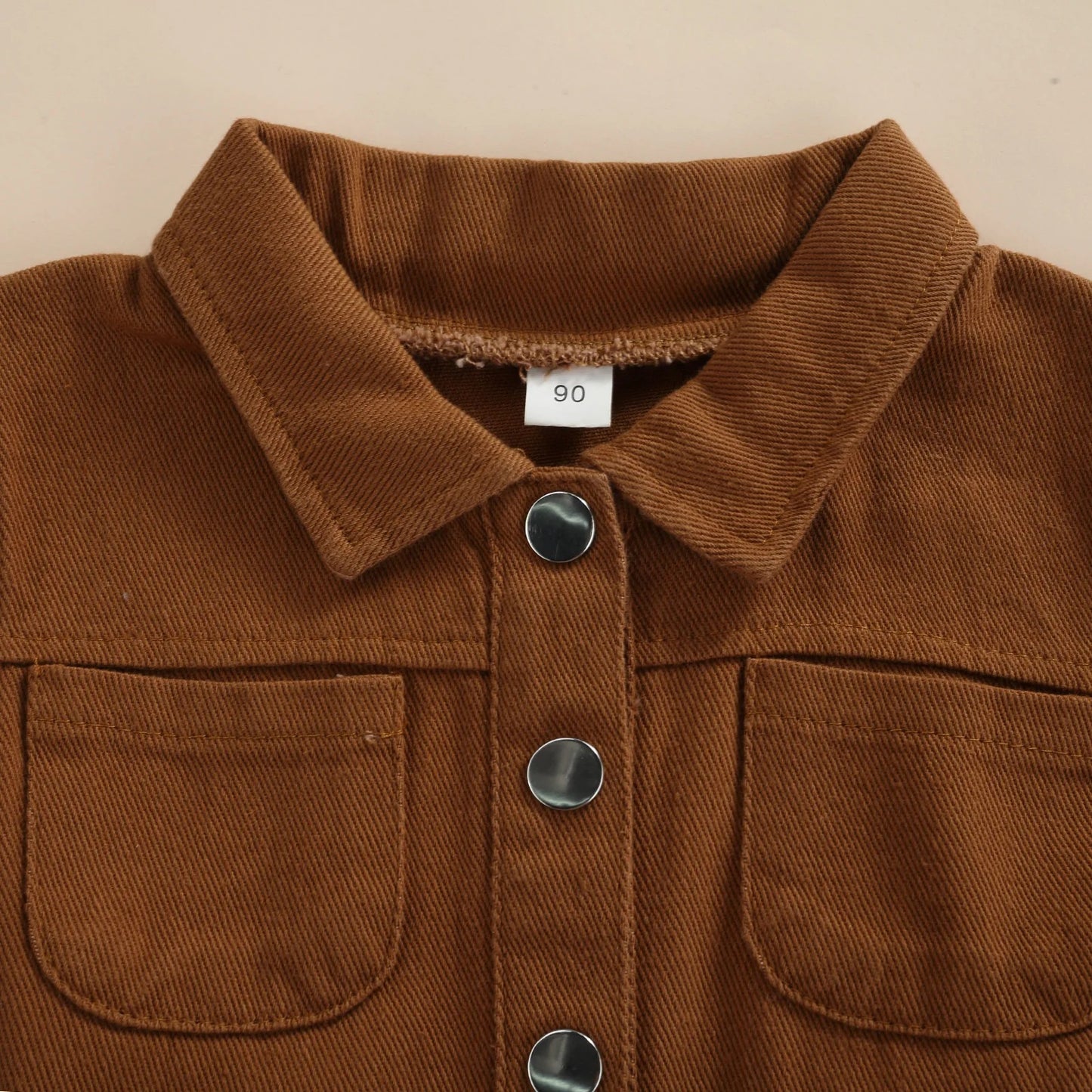Kinder Jumpsuit mit Gürtel aus Baumwolle – Kurzarm Overall mit Knöpfen & Taschen