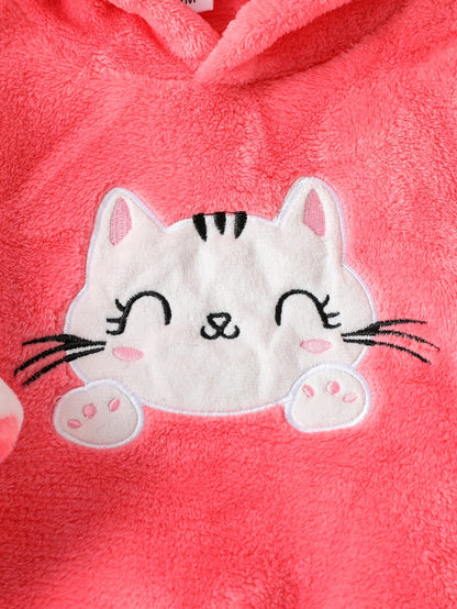 Flauschiges Fleece-Set „Sweet Kitty“ – 2-teiliges Kuschel-Outfit für Mädchen