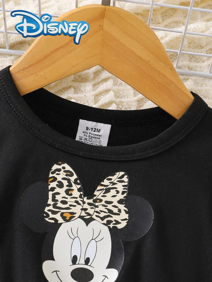 Kleid für Mädchen – Leopardenrock & Langarm | Größe 68–98