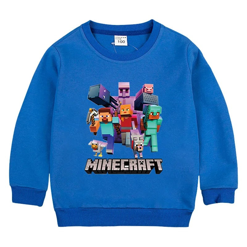 Minecraft™ Kinder Sweatshirt – bunte Designs für Mädchen & Jungen