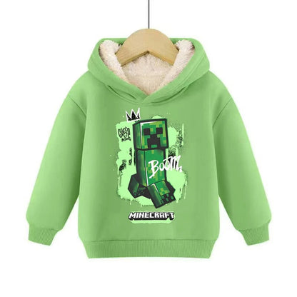 Minecraft Kinder Hoodie für Jungen – gefüttert, mit Kapuze