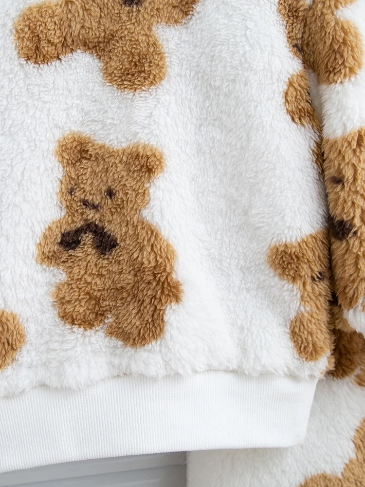 Unisex Teddy Fleece Set – Kuscheliges 2-teiliges Outfit für Babys & Kinder