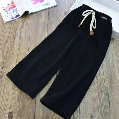 Kinder Rib Hose mit weitem Bein