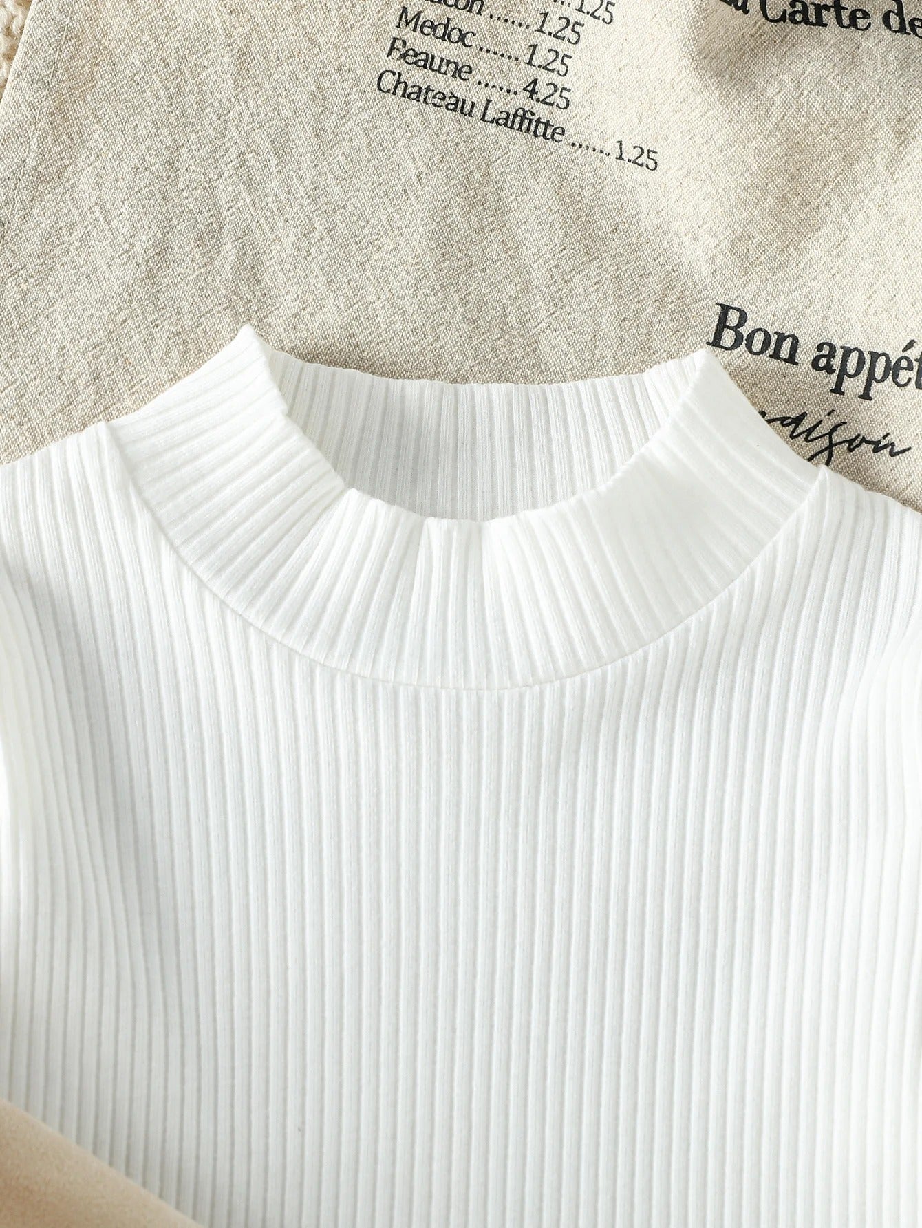 Elegantes 3-teiliges Set mit Rüschenjacke & Hahnentrittrock