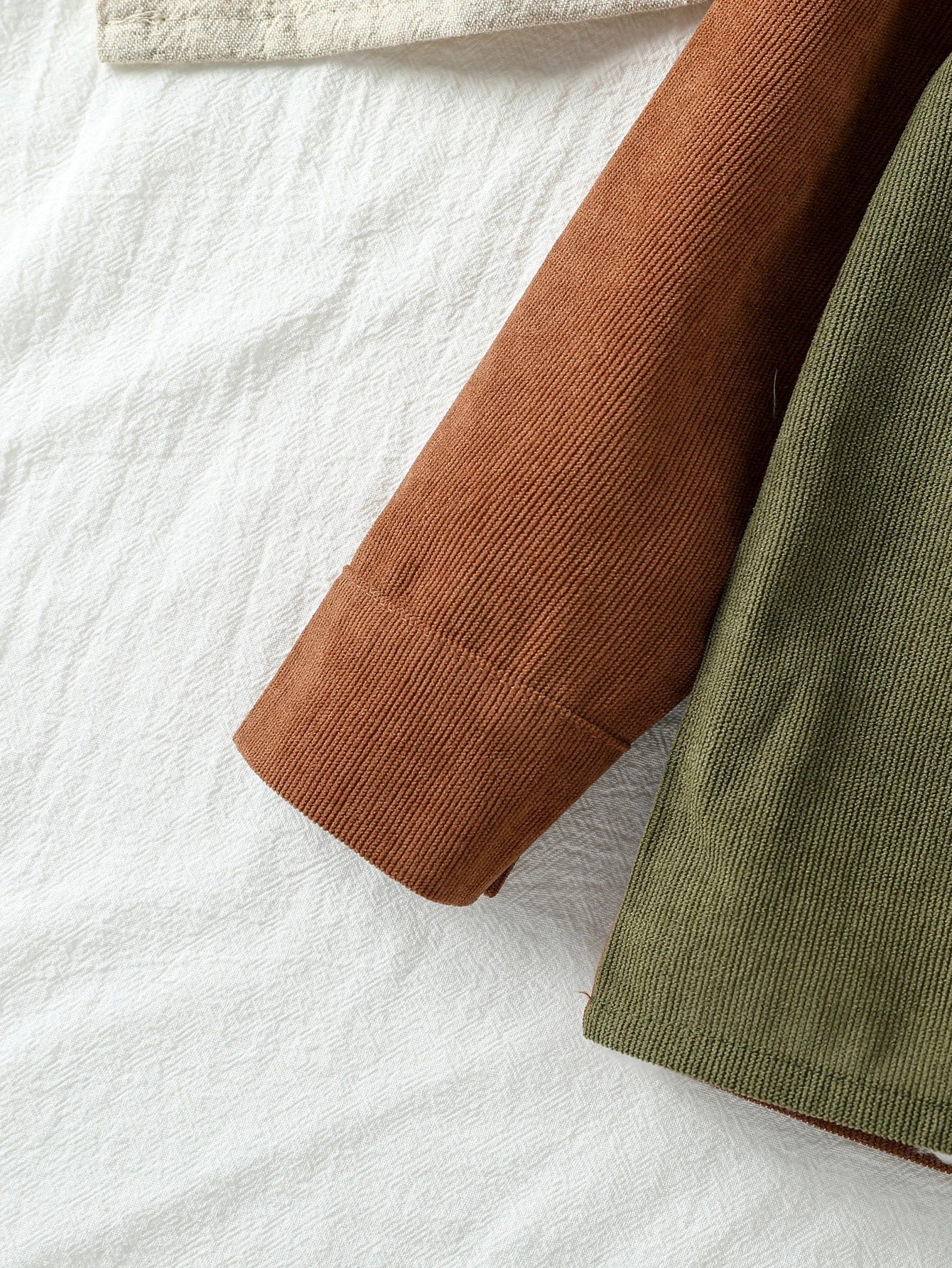 Jungen Cord Set 2-teilig mit Kapuze – Colorblock Outfit aus Baumwollmix (Gr. 62–98)
