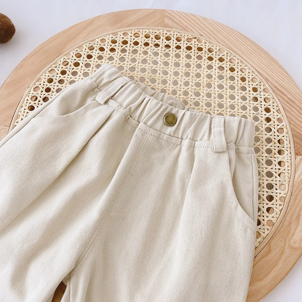 Kinderhose aus Baumwolle – Bequeme Stoffhose mit elastischem Bund
