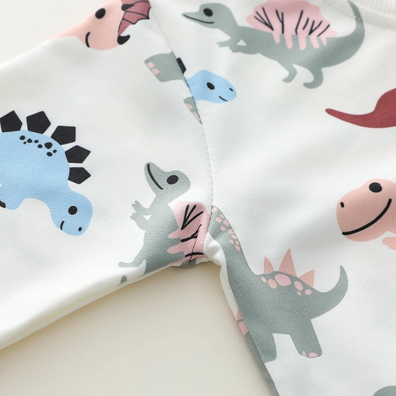 Dino Kinder Set – 2-teiliges Outfit mit Sweatshirt & Hose