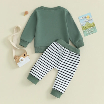 Jungen Outfit „Joyful“ – Sweatshirt & Hose (2-teilig)