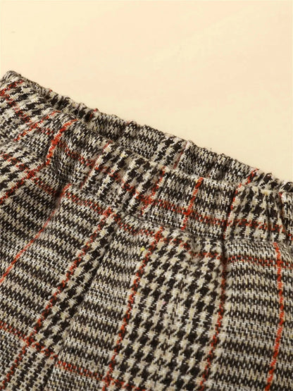 2-tlg. Winter-Set „Cozy Bear & Checks“ – Hoodie & Jogger