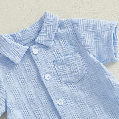Baby Body mit Kragen – Kurzarm Body für Jungen