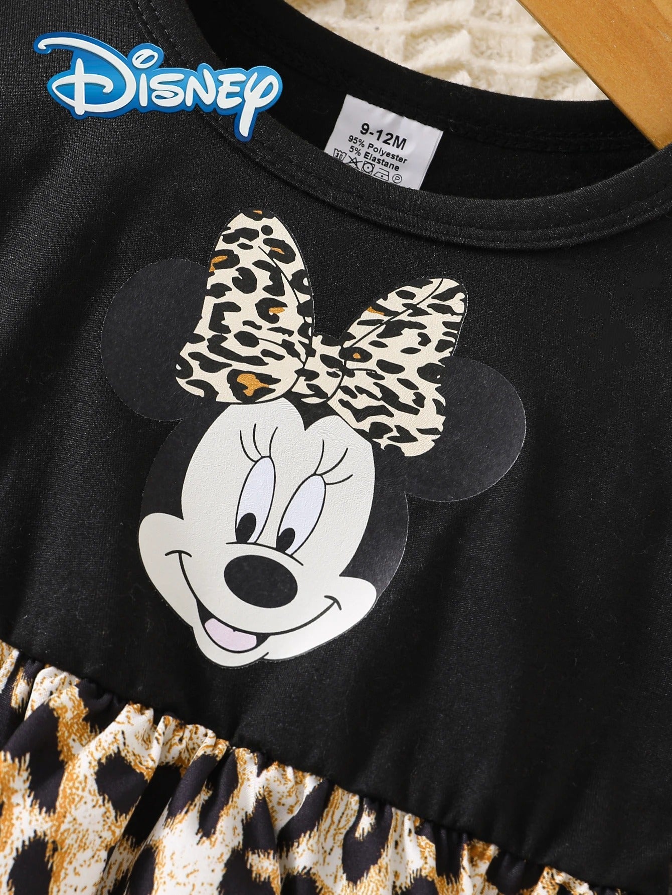 Kleid für Mädchen – Leopardenrock & Langarm | Größe 68–98