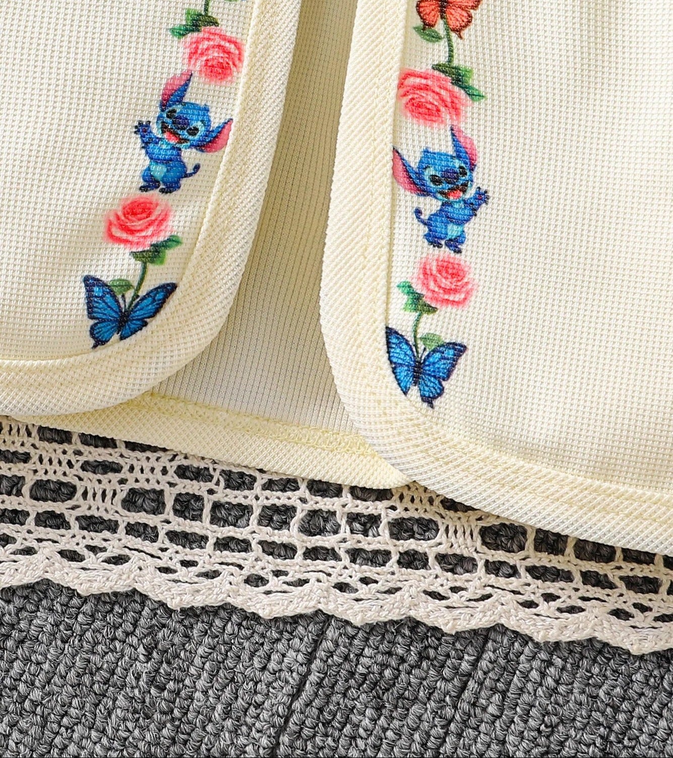 Mädchen Kleid Set mit Bolero – Blumen & Schmetterlinge