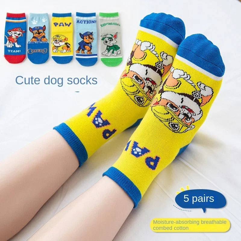 5er-Pack Socken – atmungsaktiv, weich & farbenfroh für Kinder