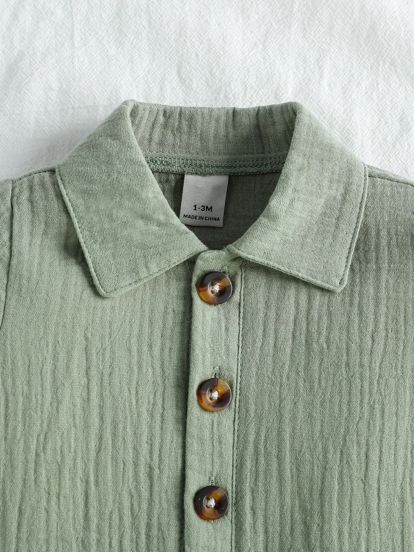 Baby Strampler mit Kragen – Kurzarm Sommer-Overall für Jungen
