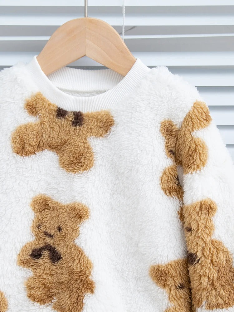 Unisex Teddy Fleece Set – Kuscheliges 2-teiliges Outfit für Babys & Kinder