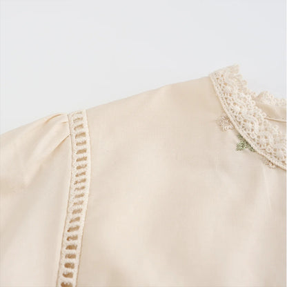 Mädchen Kleid mit floraler Stickerei – elegantes Kinderkleid