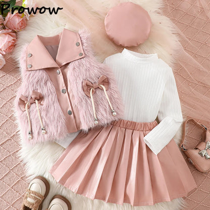 Stylisches Herbst- & Winter-Outfit mit Kunstleder-Rock & Kuschelweste