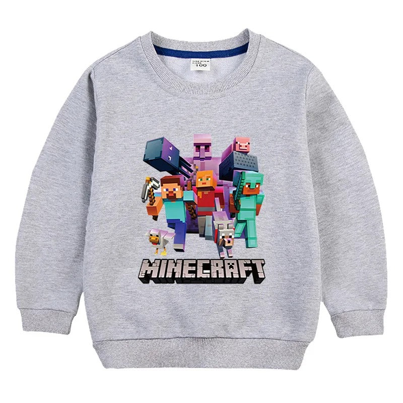 Minecraft™ Kinder Sweatshirt – bunte Designs für Mädchen & Jungen