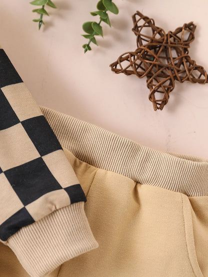 2-teiliges Sweat-Set mit Teddy-Applikation