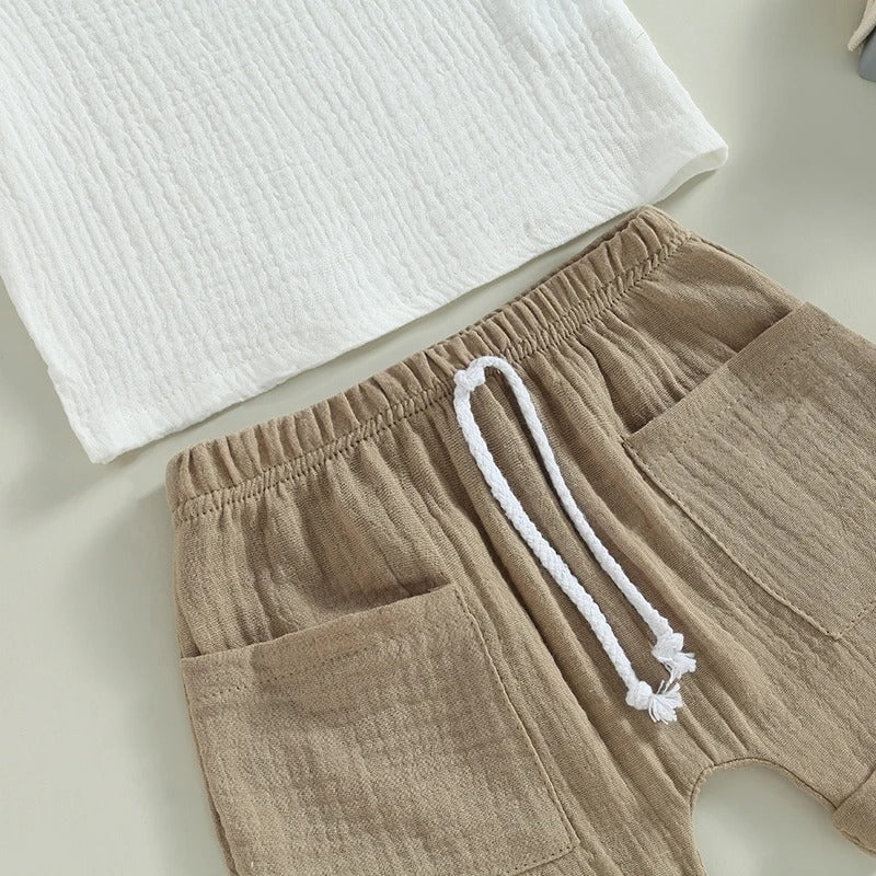 Musselin-Set „Naturtraum“ – 2-teiliges Outfit für Babys & Kleinkinder