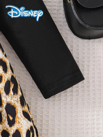 Kleid für Mädchen – Leopardenrock & Langarm | Größe 68–98