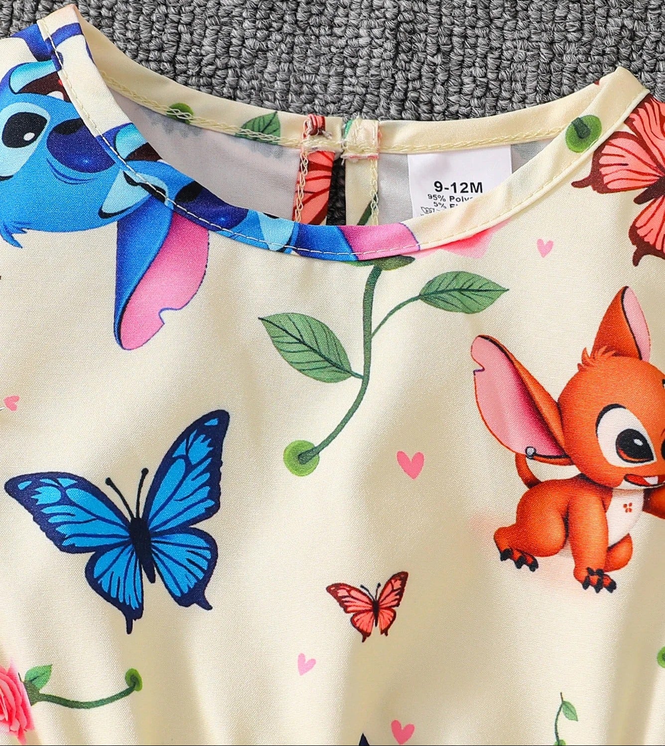 Mädchen Kleid Set mit Bolero – Blumen & Schmetterlinge