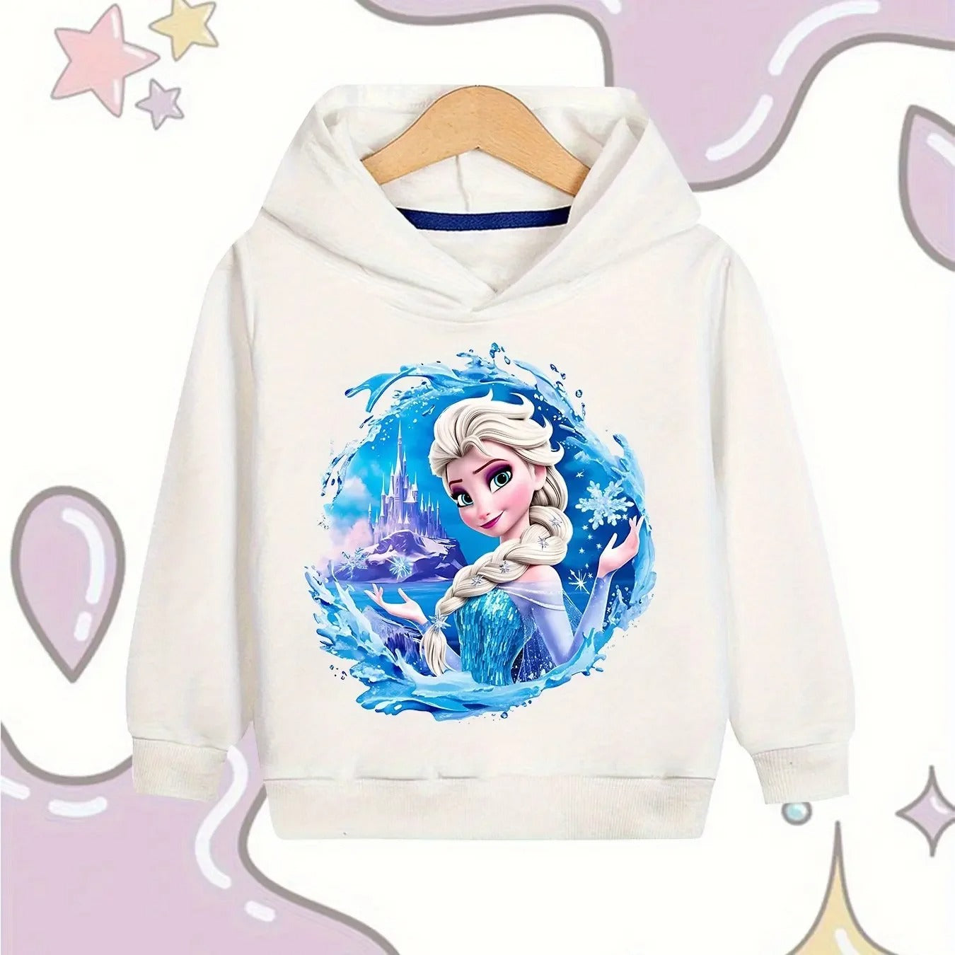 Mädchen Hoodie „Eisprinzessin“ – Kapuzenpullover mit Winter-Motiv