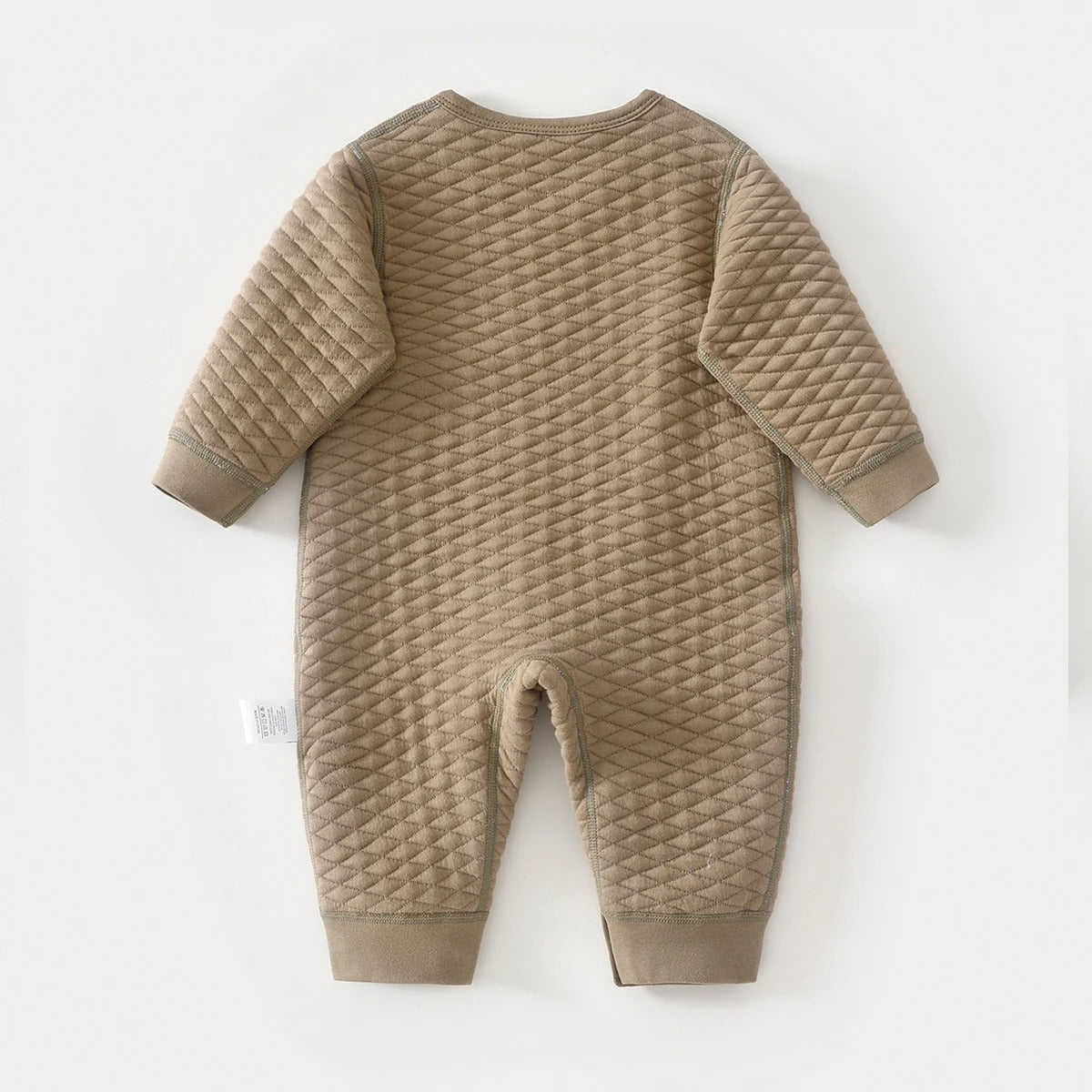 Gesteppter Baby-Strampler aus 100 % Baumwolle – warm & zeitlos