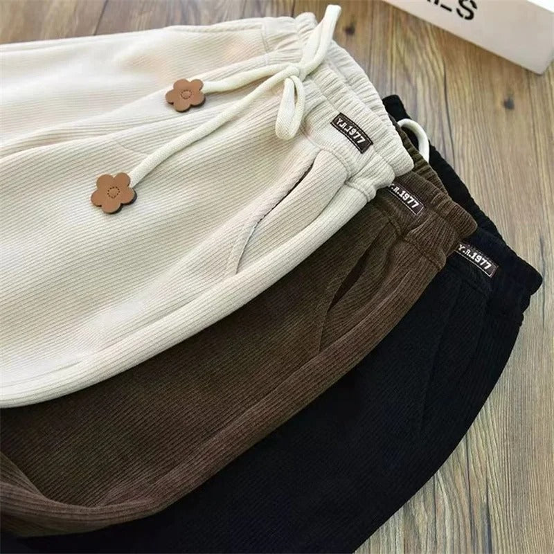 Kinder Rib Hose mit weitem Bein
