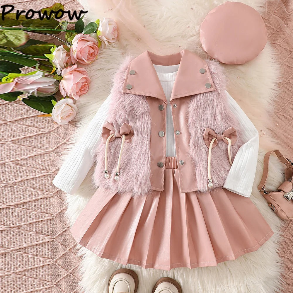 Stylisches Herbst- & Winter-Outfit mit Kunstleder-Rock & Kuschelweste