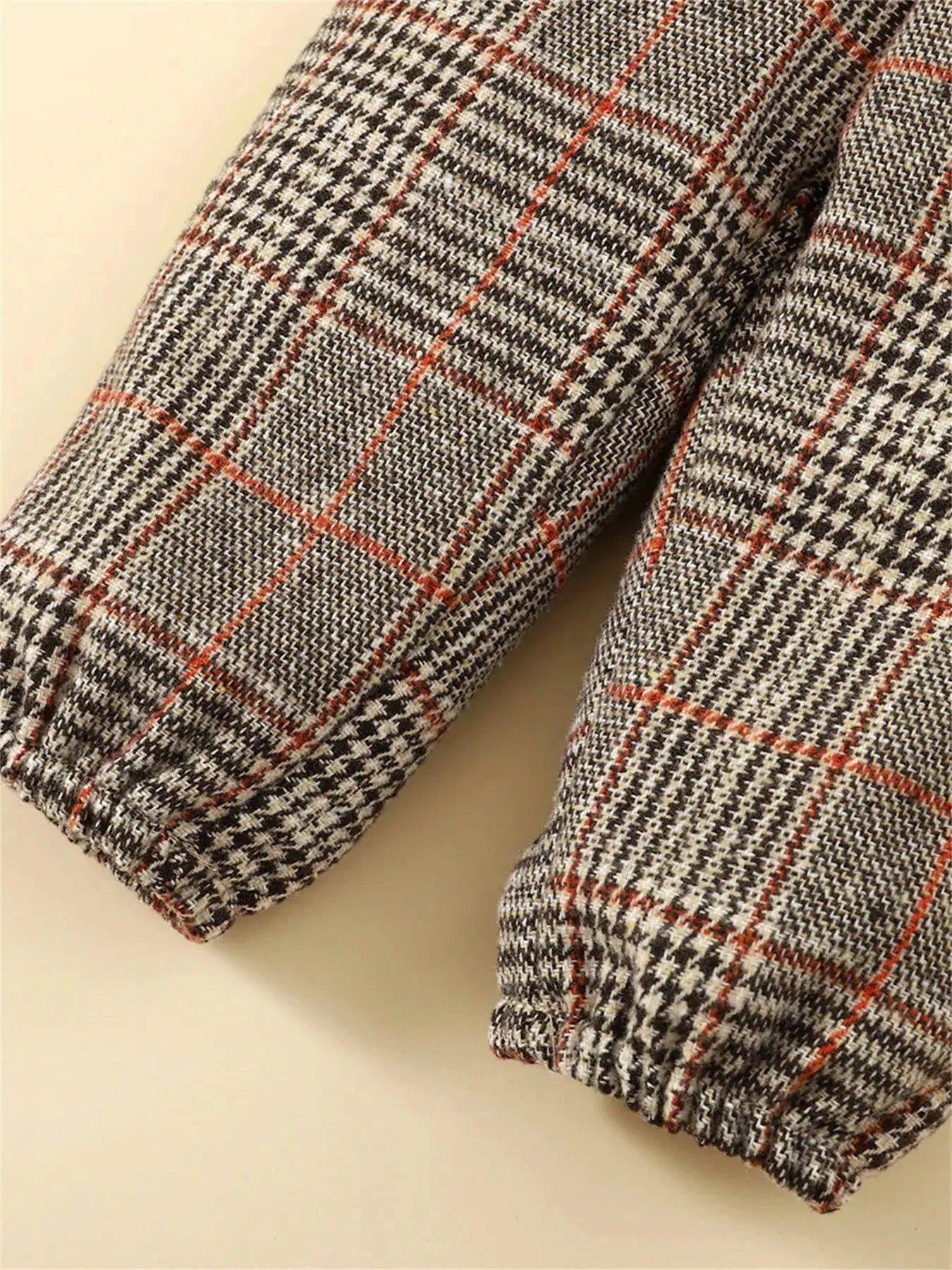 2-tlg. Winter-Set „Cozy Bear & Checks“ – Hoodie & Jogger