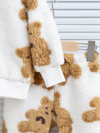 Unisex Teddy Fleece Set – Kuscheliges 2-teiliges Outfit für Babys & Kinder