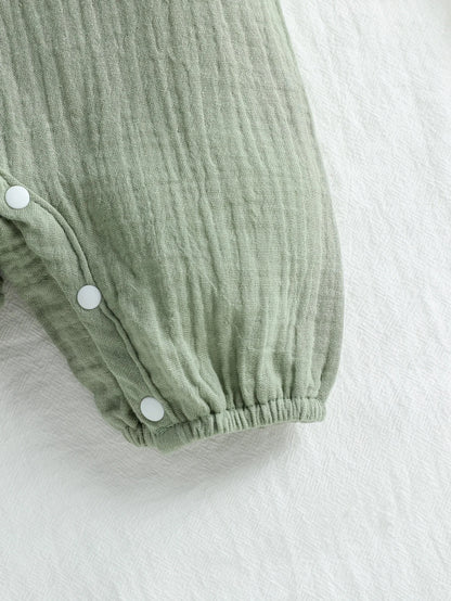 Baby Strampler mit Kragen – Kurzarm Sommer-Overall für Jungen