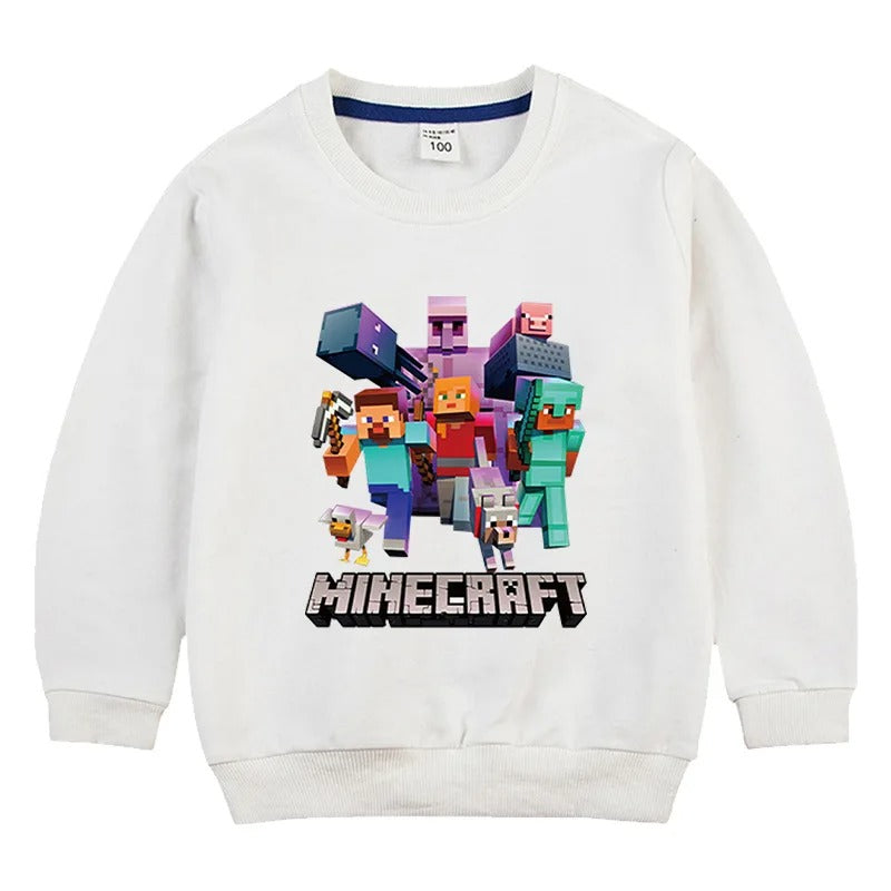 Minecraft™ Kinder Sweatshirt – bunte Designs für Mädchen & Jungen