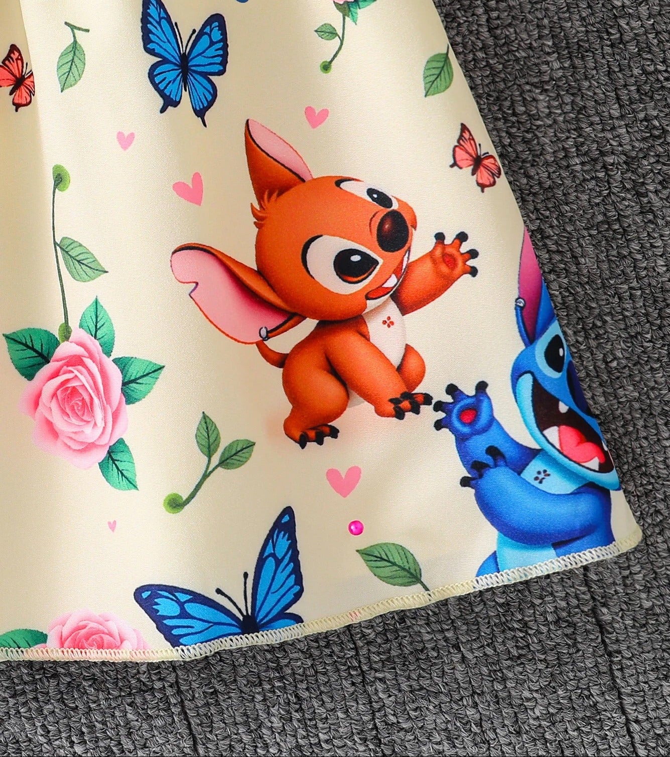 Mädchen Kleid Set mit Bolero – Blumen & Schmetterlinge