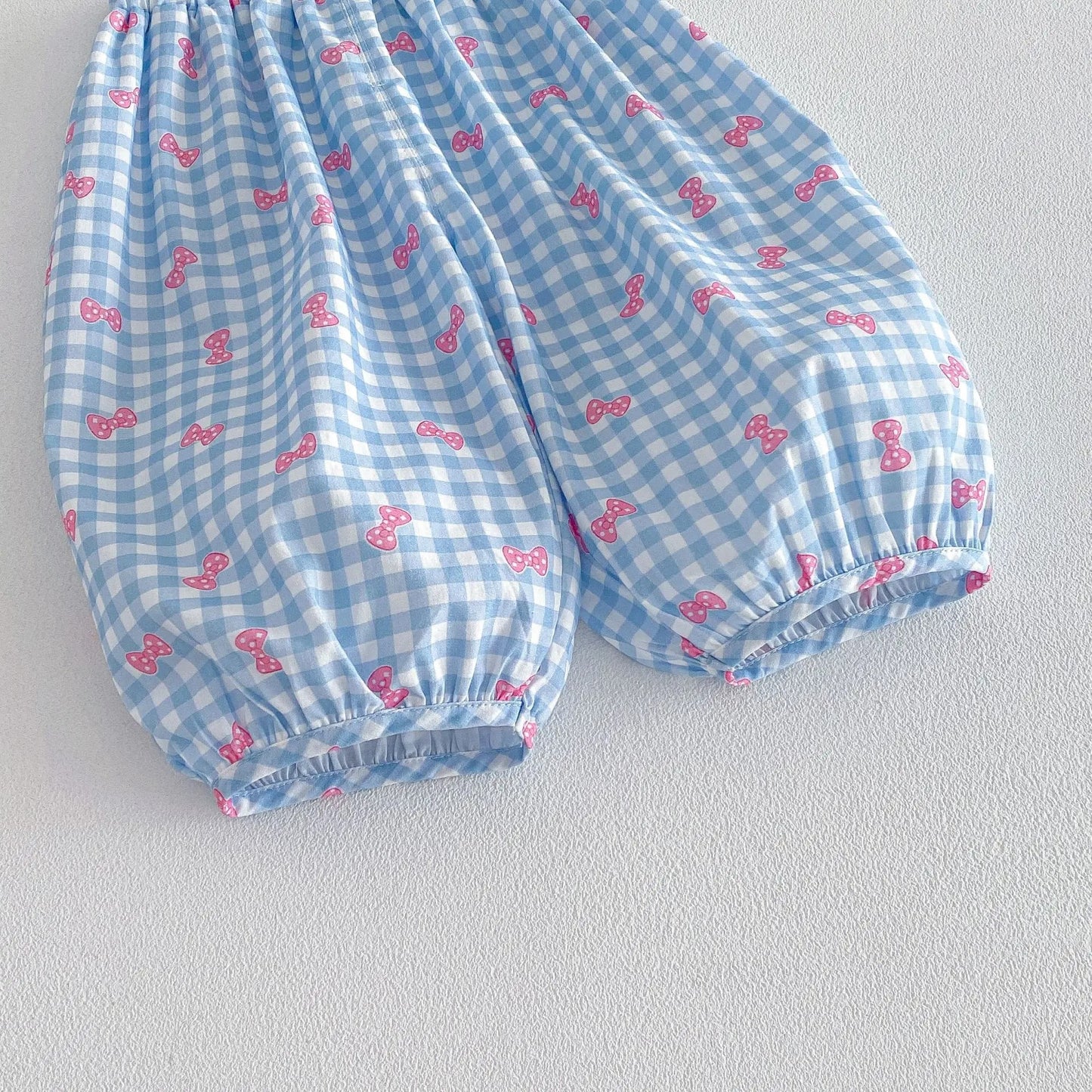 Mädchen Pumphose aus Baumwolle – Locker geschnittene Kinderhose mit süßen Prints
