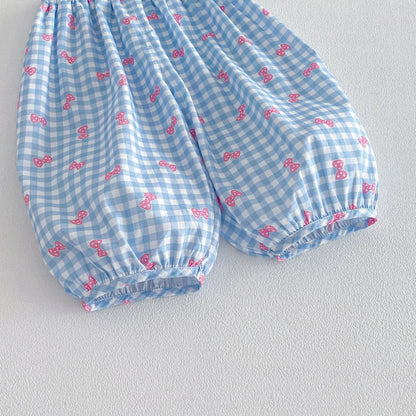Mädchen Pumphose aus Baumwolle – Locker geschnittene Kinderhose mit süßen Prints