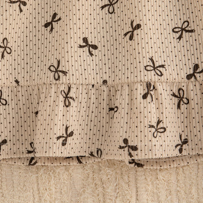 2-teiliges Cordkleid-Set „Sweet Bow“ – mit Langarmshirt