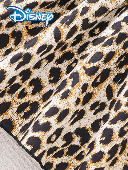 Kleid für Mädchen – Leopardenrock & Langarm | Größe 68–98