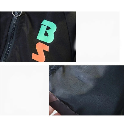 Regenjacke / Übergangsjacke / Windjacke mit Kapuze für Jungen
