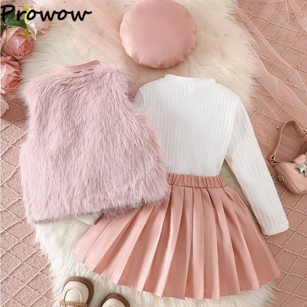 Stylisches Herbst- & Winter-Outfit mit Kunstleder-Rock & Kuschelweste