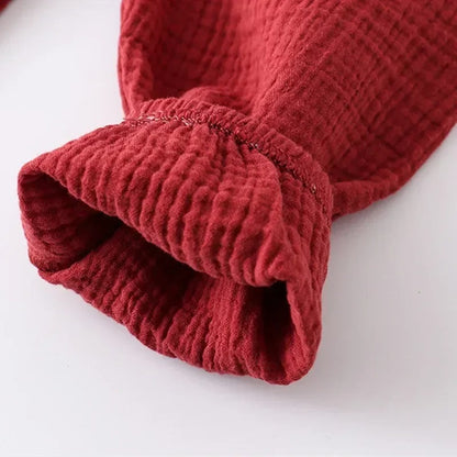 Jungen Musselin Set 2-teilig – Sommer Outfit mit Knopfleiste