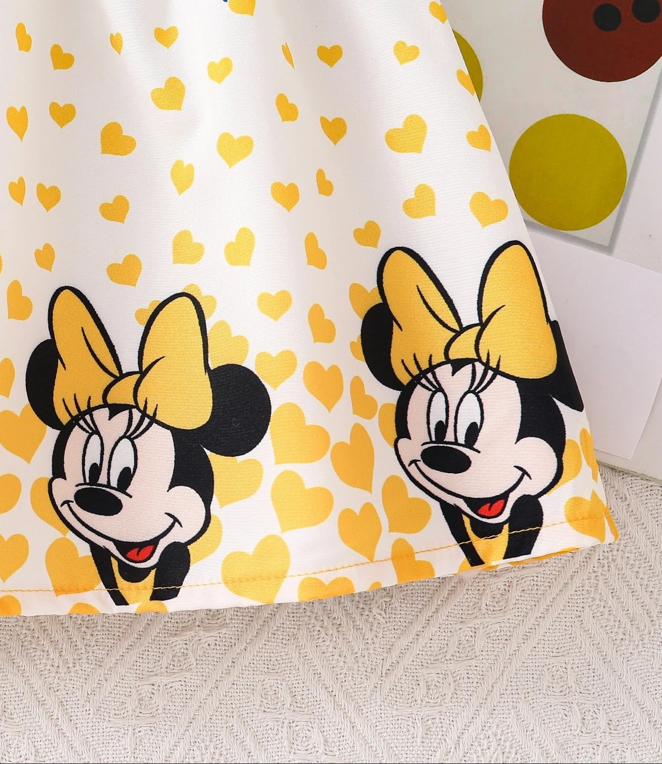 Baby Mädchen Kleid – geripptes Oberteil mit Schleife & Herzchenrock