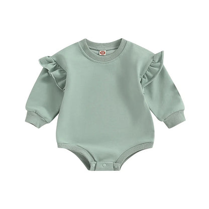 Baby Mädchen Body mit Rüschenärmeln – 3 Designs